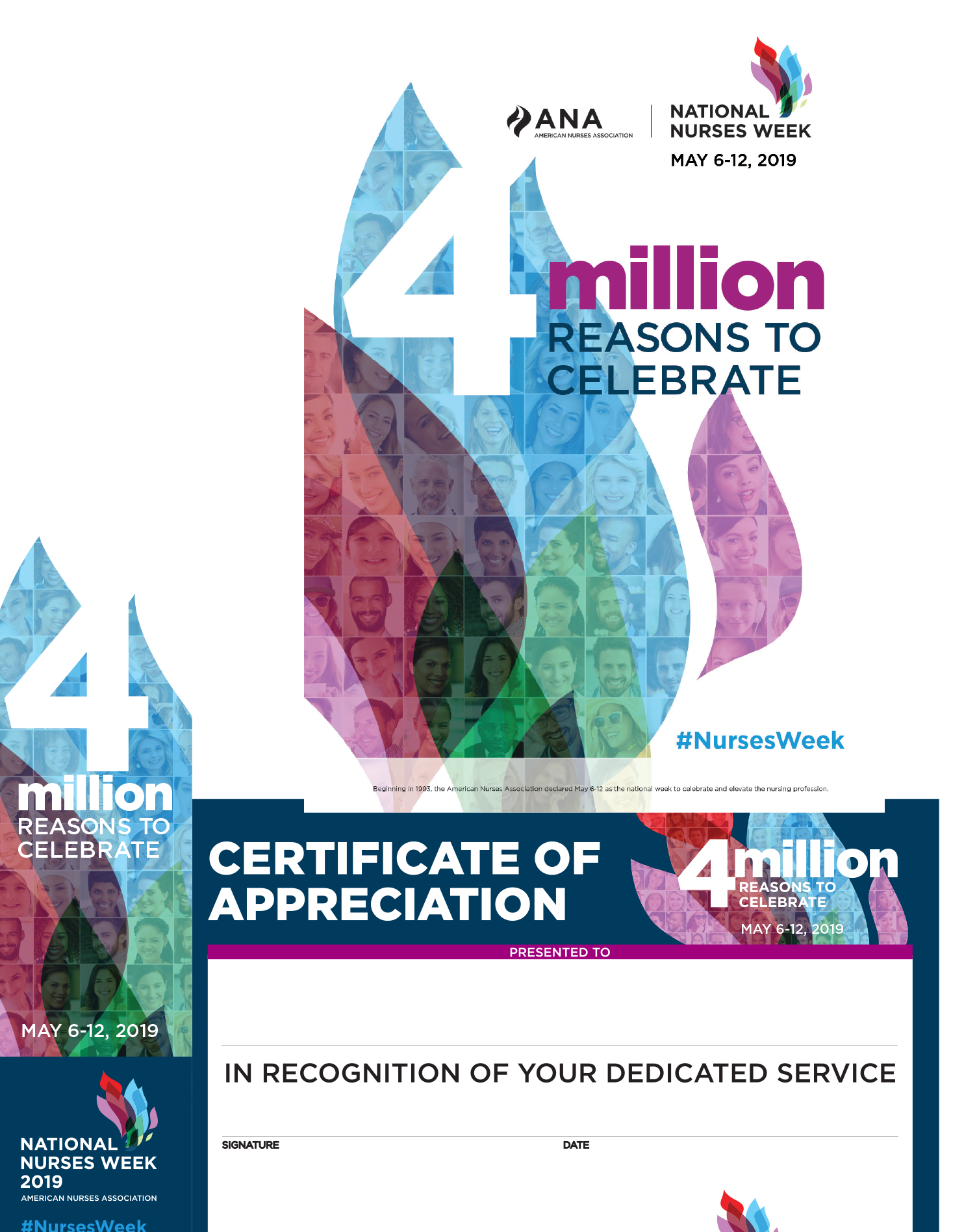 ANA Nationwide Nurses 7 days 2019 photograph regarding Printable Nurses Week Games called ANA Nationwide Nurses 7 days 2019